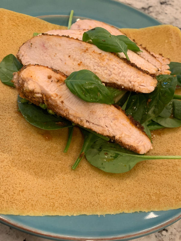 Coconut Chicken Wrap (Gluten Free)