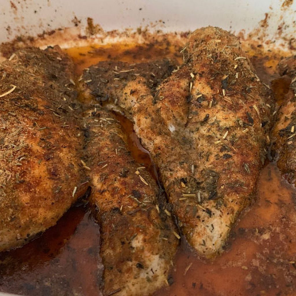Oven Roasted Spiced Chicken Breast
