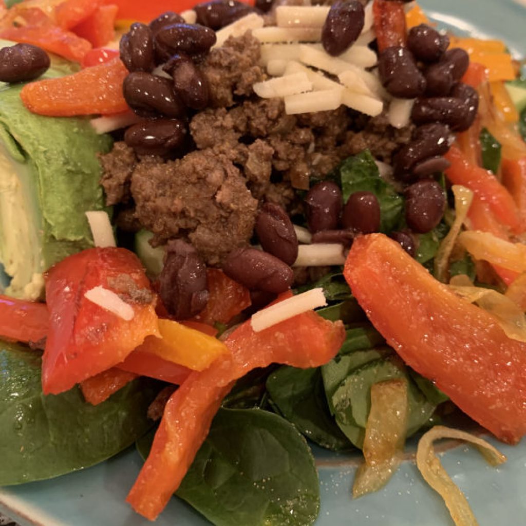 You Are What Your Food Eats - Grass Fed Beef Taco Salad