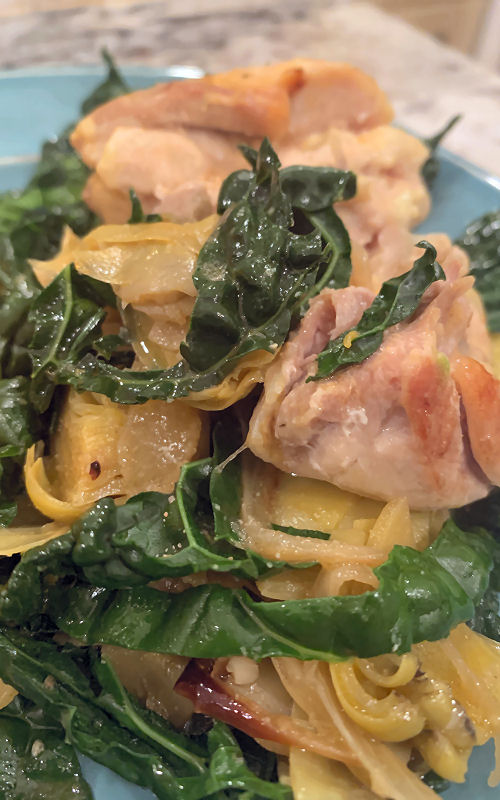 What’s Christi Cooking Monday: Chicken, Black Magic Kale & Artichokes