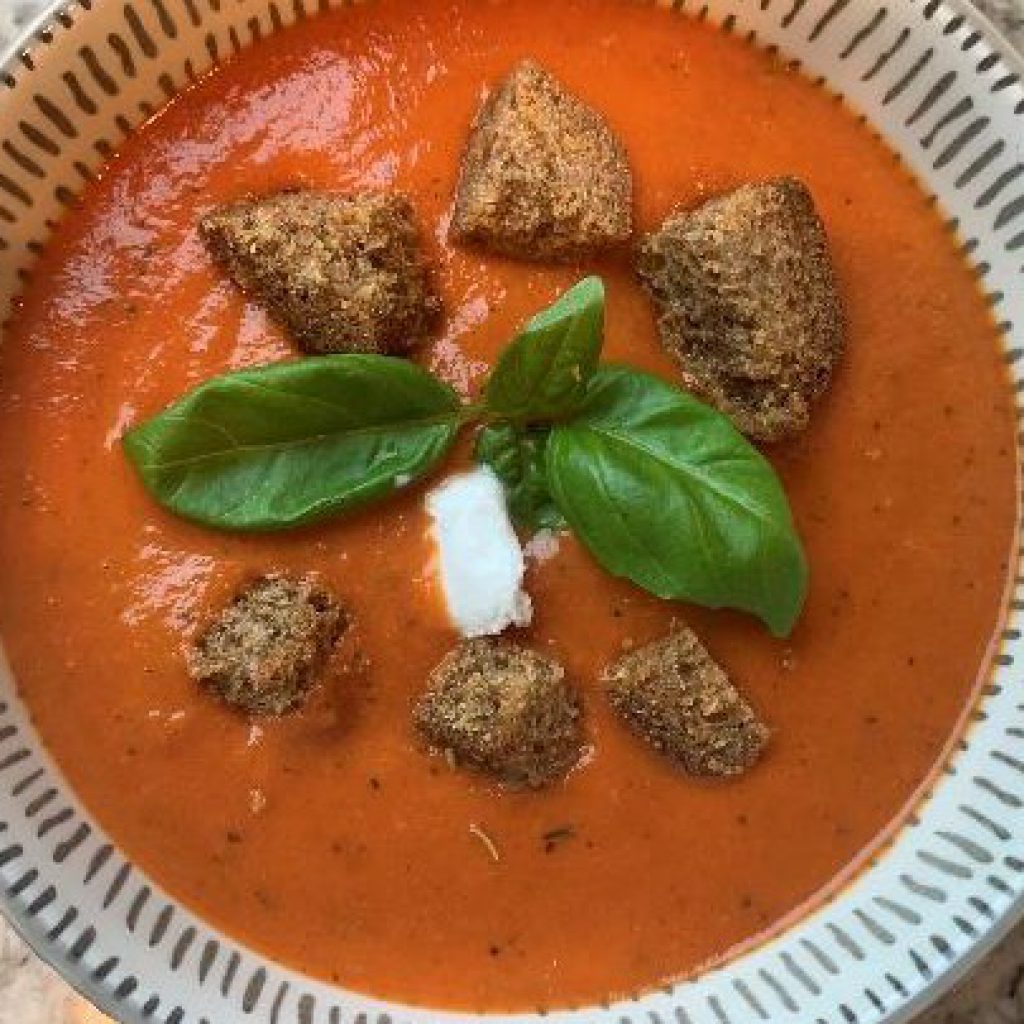 Best Part of Being Snowed In - Creamy Vegan Tomato Soup