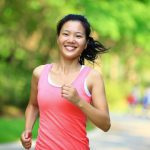 healthy woman running